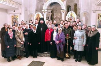 Молодежный хор: Всенощное бдение в храме Сретения Господня Патриаршего центра
