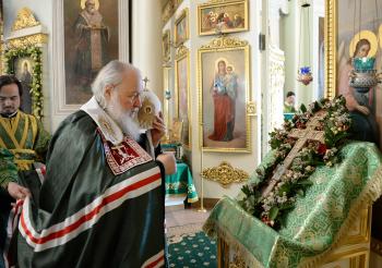 Патриарх Кирилл совершил Литургию Преждеосвященных Даров в Даниловом монастыре (видео)
