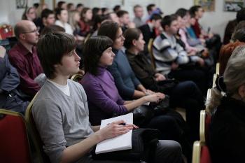 На Общедоступном православном лектории выступили протоиерей Максим Козлов и Юрий Белановский